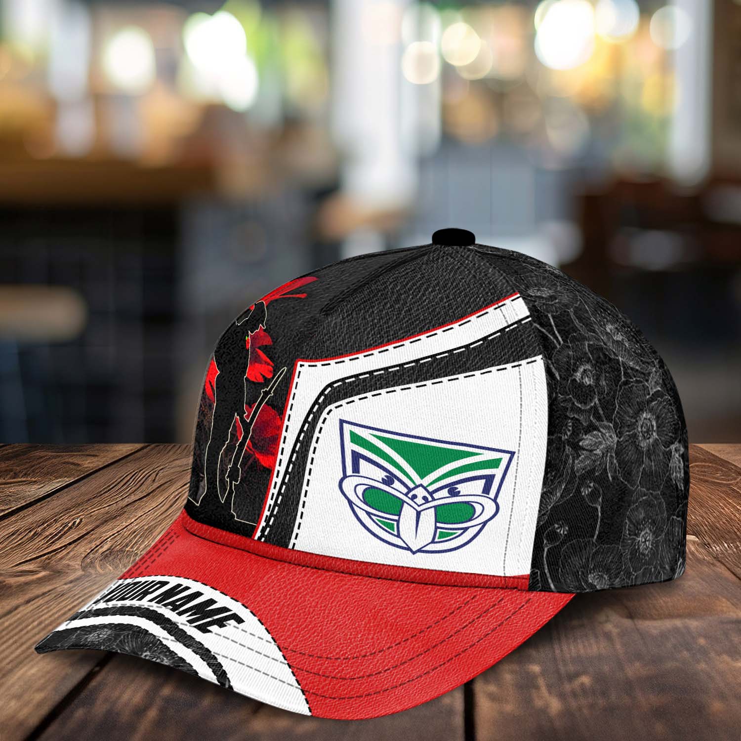 NRL New Zealand Warriors x Anzac Day Custom Name Classic Cap Gift For Fans NRL New Zealand Warriors x Anzac Day Custom Name Classic Cap Gift For Fans