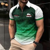 NRL South Sydney Rabbitohs Personalized Zip Polo Shirt Gift For Fans