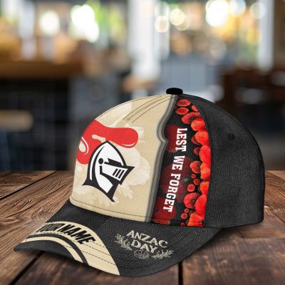 NRL Newcastle Knights x Anzac Day Custom Name Classic Cap Gift For Fans