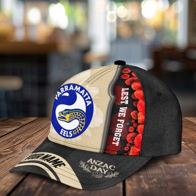 NRL Parramatta Eels x Anzac Day Custom Name Classic Cap Gift For Fans