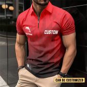 NRL Dolphins Personalized Zip Polo Shirt Gift For Fans
