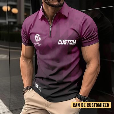 NRL Manly Warringah Sea Eagles Personalized Zip Polo Shirt Gift For Fans