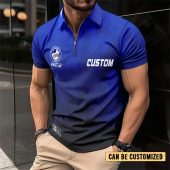 NRL Parramatta Eels Personalized Zip Polo Shirt Gift For Fans