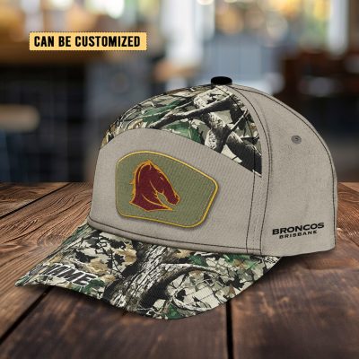 NRL Brisbane Broncos Custom Name Classic Cap Gift For Fans