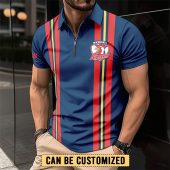 NRL Sydney Roosters Personalized Zip Polo Shirt Gift For Fans