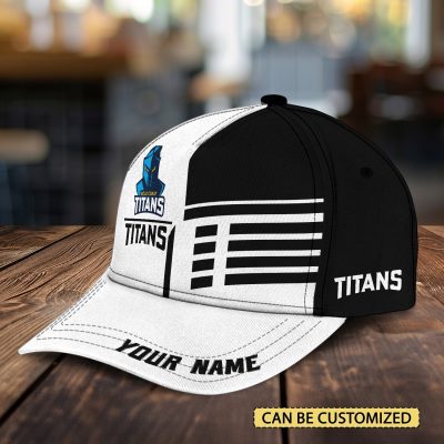 NRL Gold Coast Titans Custom Name Classic Cap Gift For Fans