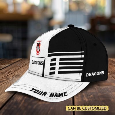 NRL St. George Illawarra Dragons Custom Name Classic Cap Gift For Fans