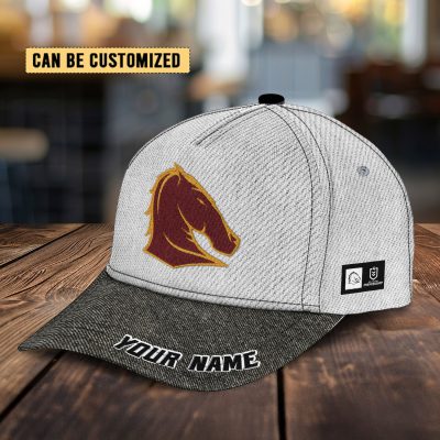 NRL Brisbane Broncos Custom Name Classic Cap Gift For Fans