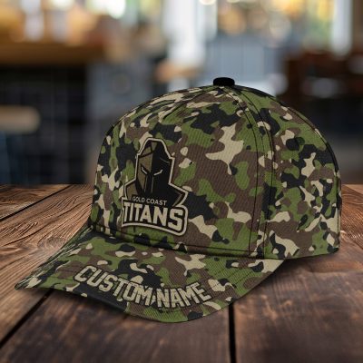 NRL Gold Coast Titans Custom Name Classic Cap Gift For Fans