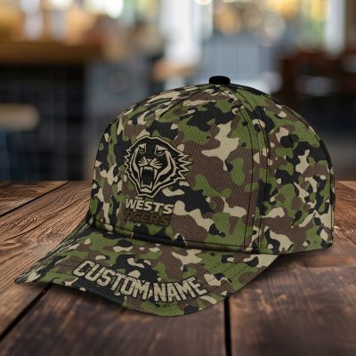 NRL Wests Tigers Custom Name Classic Cap Gift For Fans