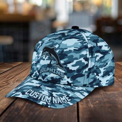 NRL Dolphins Custom Name Classic Cap Gift For Fans