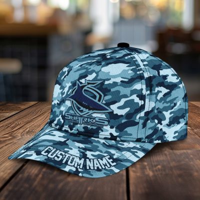 NRL Cronulla-Sutherland Sharks Custom Name Classic Cap Gift For Fans