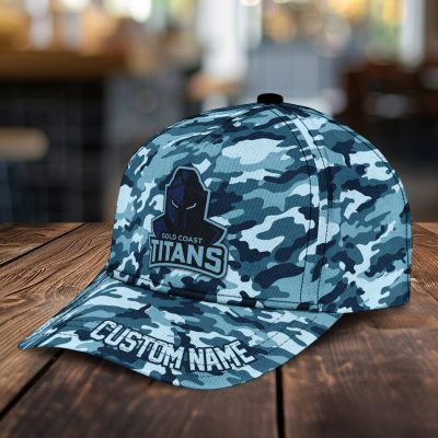 NRL Gold Coast Titans Custom Name Classic Cap Gift For Fans