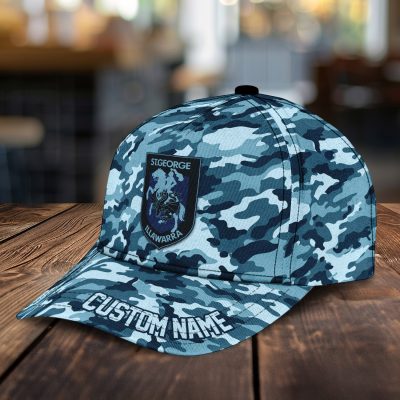 NRL St. George Illawarra Dragons Custom Name Classic Cap Gift For Fans