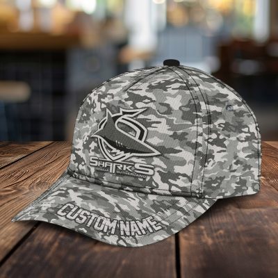 NRL Cronulla-Sutherland Sharks Custom Name Classic Cap Gift For Fans