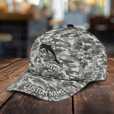 NRL Dolphins Custom Name Classic Cap Gift For Fans