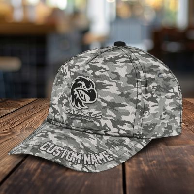 NRL Manly Warringah Sea Eagles Custom Name Classic Cap Gift For Fans