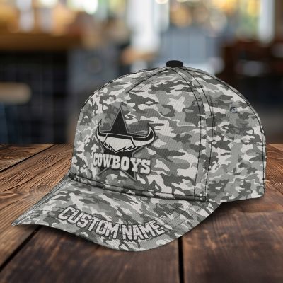 NRL North Queensland Cowboys Custom Name Classic Cap Gift For Fans
