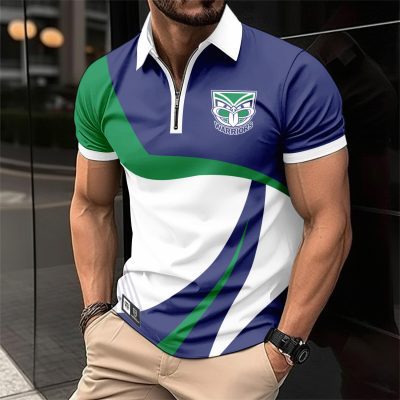 NRL New Zealand Warriors Personalized Zip Polo Shirt Gift For Fans