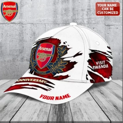 Custom Name Arsenal FC 140th Anniversary 2026 Classic Cap v1