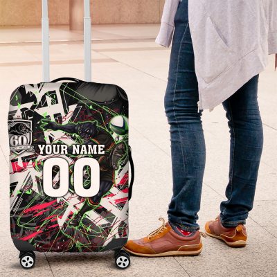 Personalised Penrith Panthers 60th Anniversary Luggage Cover Abstract Graffiti - Dynamic Mascot Illustration 2026 TS04