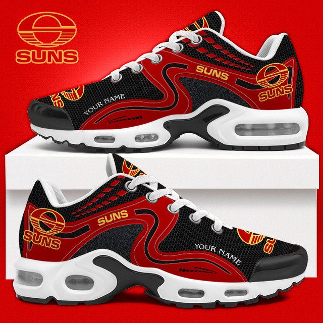 Gold Coast Suns AFL Air Max Plus TN Sneakers Custom Name Personalized Shoes Gift For Fans 2026 v1 Gold Coast Suns AFL Air Max Plus TN Sneakers Custom Name Personalized Shoes Gift For Fans 2026 v1