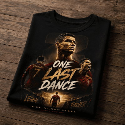 CR7 The last Dance 2026 Tshirt Gildan-5000 made in USA