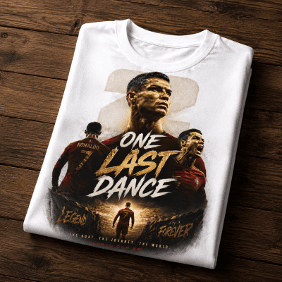 CR7 The last Dance 2026 Tshirt Gildan-5000 made in USA