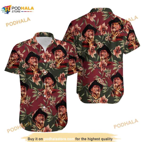 Freddy Krueger Shirt, Freddy Krueger Hawaiian Shirt Freddy Krueger Shirt, Freddy Krueger Hawaiian Shirt