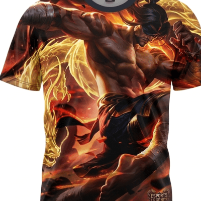 Lee Sin LOL Character Esports Legends AOP Shirt Gaming Fan Gift