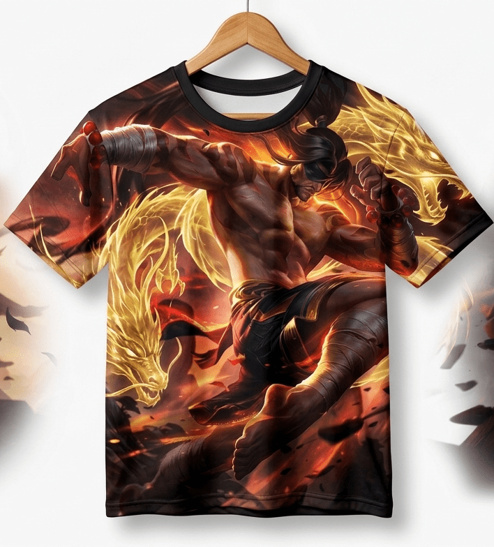 Lee Sin LOL Character Esports Legends AOP Shirt Gaming Fan Gift Lee Sin LOL Character Esports Legends AOP Shirt Gaming Fan Gift