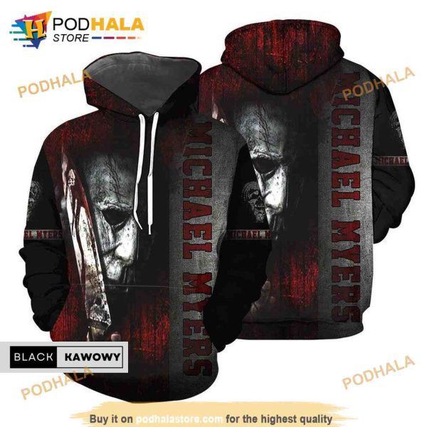 Halloween All Over Printed Michael Myers 3D Hoodie Sweatshirt, Scary Movie Hoodie Halloween All Over Printed Michael Myers 3D Hoodie Sweatshirt, Scary Movie Hoodie