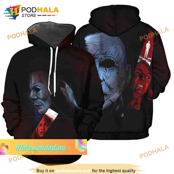 Halloween Michael Myers 3D Hoodie For Horror Movie Fans, Halloween Gifts For Adults Halloween Michael Myers 3D Hoodie For Horror Movie Fans, Halloween Gifts For Adults