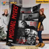 Michael Myers Halloween Fleece Blanket Halloween Horror Movie Blanket v9