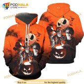 Jason Michael Freddy Hoodie, Jack Skellington Hoodie, Michael Myers Hoodie 3D