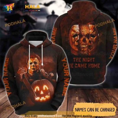 Michael Myers 3D Hoodie, Scary Movie, Horror Trendy Hoodie, Michael Myers Gifts