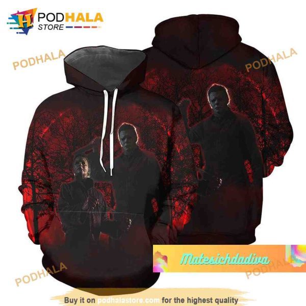 Michael Myers Halloween Killers 3D Hoodie For Men Women, Horror Characters Halloween Gift Michael Myers Halloween Killers 3D Hoodie For Men Women, Horror Characters Halloween Gift