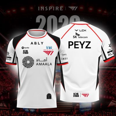 Personalized 2026 NEW T1 ESPORTS TEAM WHITE JERSEY