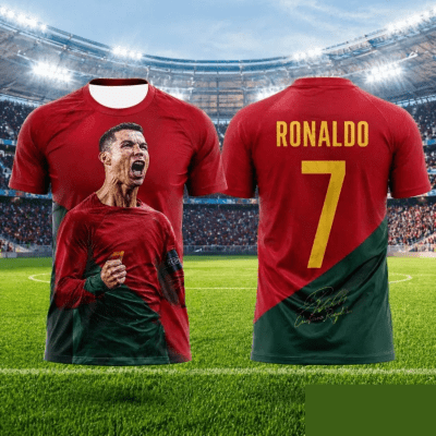 Ronaldo #7 Shirt Potugal For Fans v1