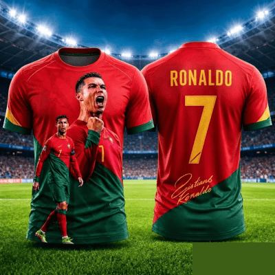 Ronaldo #7 Shirt Potugal For Fans v3