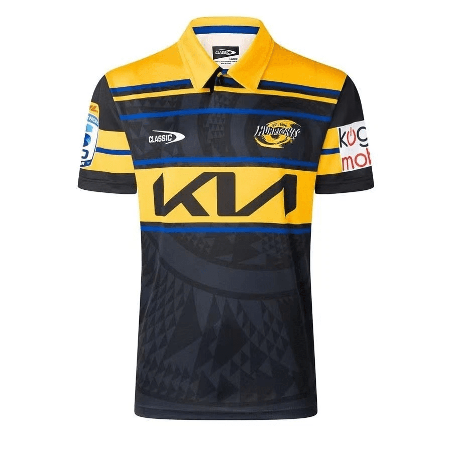Personalized New Zealand Hurricanes Super Rugby 2026 Mens Home kit Polo Shirt Personalized New Zealand Hurricanes Super Rugby 2026 Mens Home kit Polo Shirt