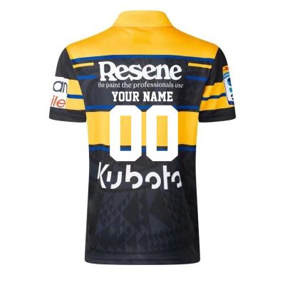 Personalized New Zealand Hurricanes Super Rugby 2026 Mens Home kit Polo Shirt