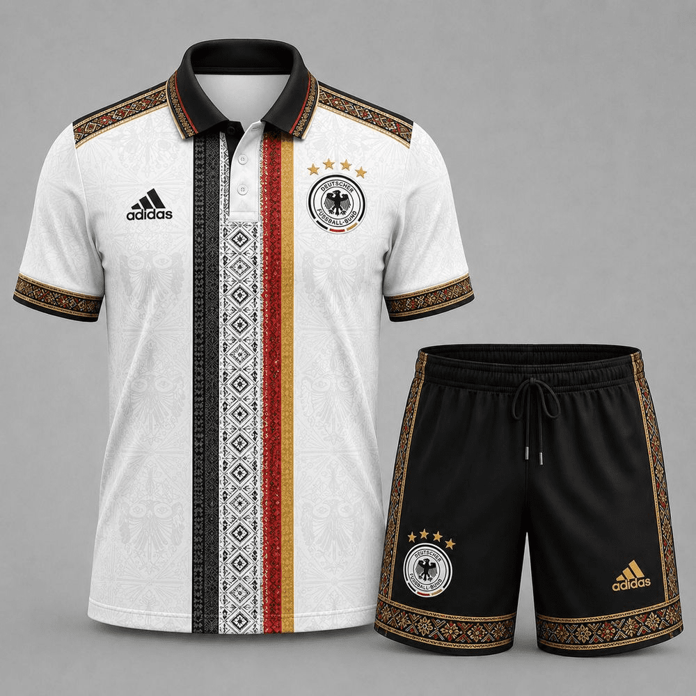 Germany Premium FIFA World Cup 2026 Culture Polo Shorts Set Germany Premium FIFA World Cup 2026 Culture Polo Shorts Set