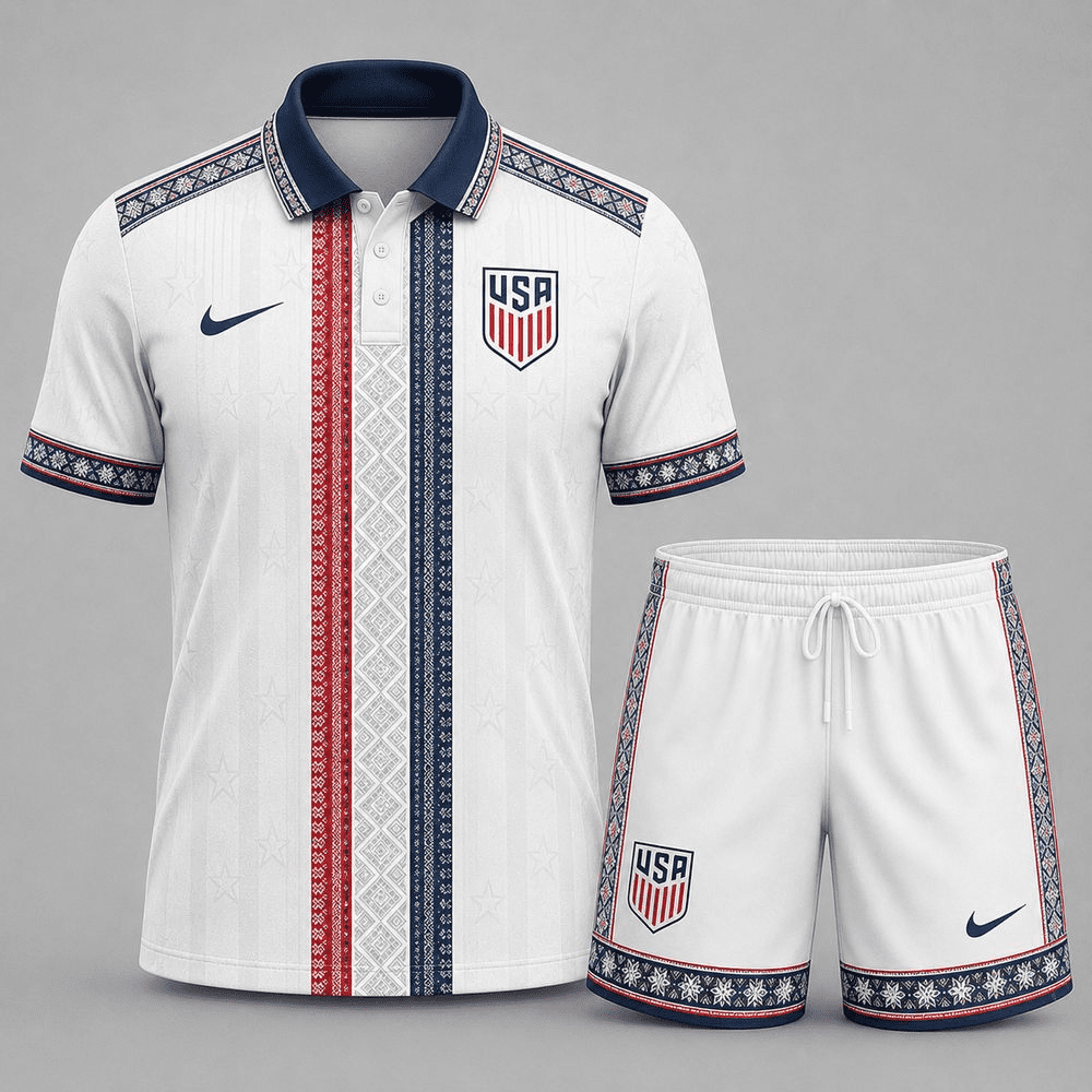 USA Premium FIFA World Cup 2026 Culture Polo Shorts Set USA Premium FIFA World Cup 2026 Culture Polo Shorts Set