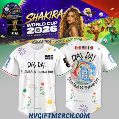 Baseball Jersey “Dai Dai” Shakira x Burna Boy World Cup 2026 Baseball Jersey “Dai Dai” Shakira x Burna Boy World Cup 2026