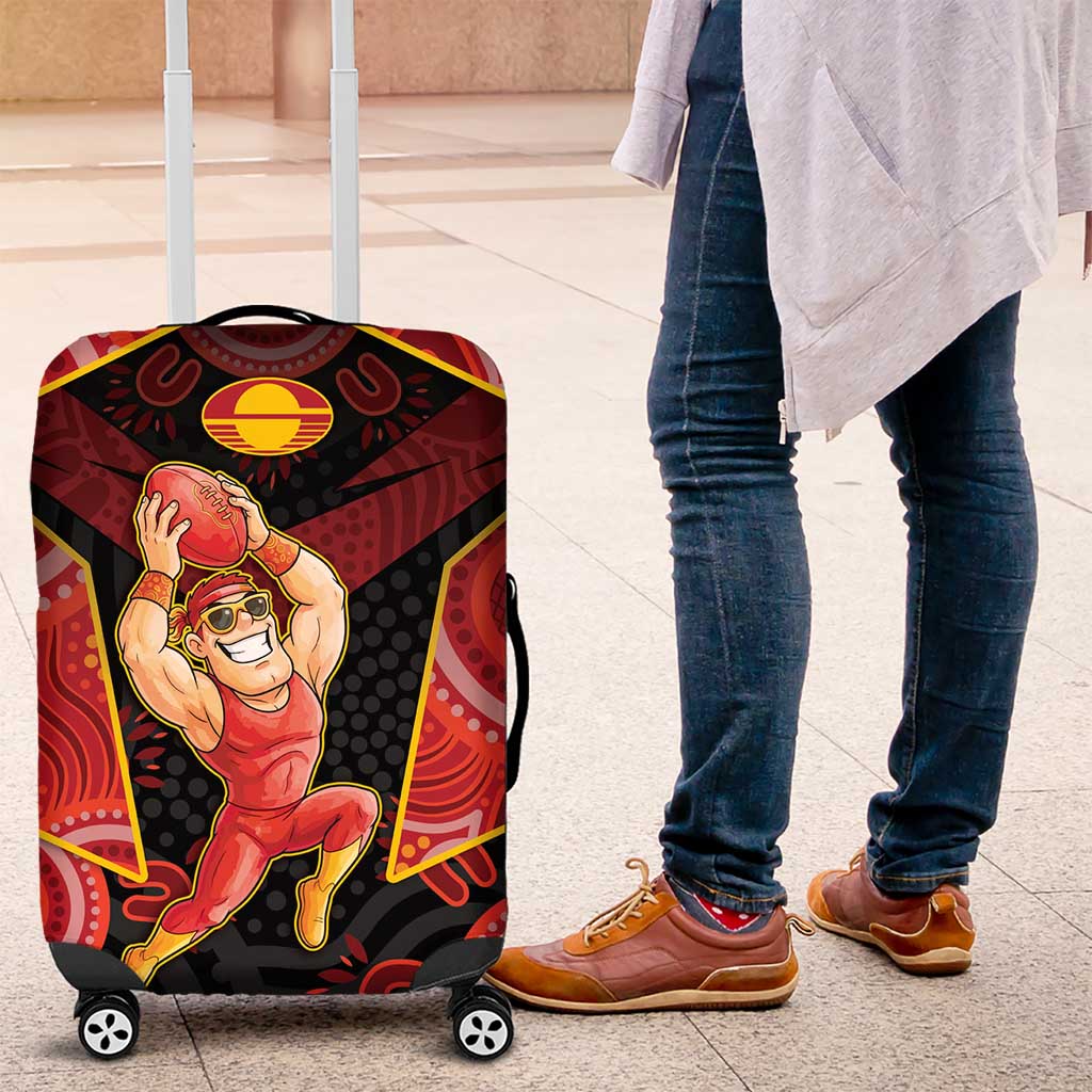 Gold Coast Suns Red Luggage Cover Football Player Sun Emblem Dynamic DT05 Gold Coast Suns Red Luggage Cover Football Player Sun Emblem Dynamic DT05