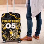 Custom Richmond Football Luggage Cover Aboriginal Dot Art Pattern DT05