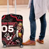 Custom Saints Football Luggage Cover Aboriginal Dot Art Pattern DT05