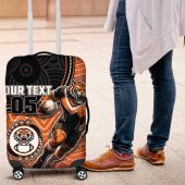 Custom Tigers Luggage Cover Warrior Mascot With Aboriginal Indigenous DT05