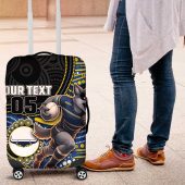 Custom Cowboys Luggage Cover Cattle Dog Mascot With Aboriginal Indigenous DT05